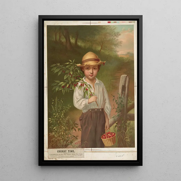 Le temps des cerises - Caldwell Co — framed artwork on a wall
