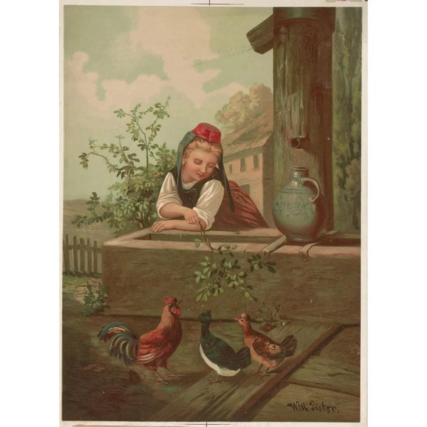 Reproduction of the painting Repos à la fontaine - Caldwell Co