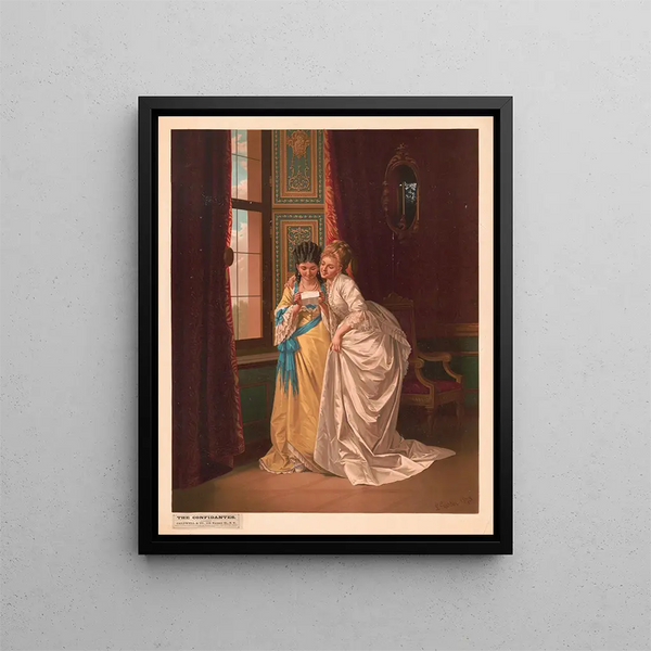 Les Confidentes - Caldwell Co — framed artwork on a wall