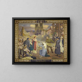 In homage to the French people - Cameron Burnside — framed artwork on a wall