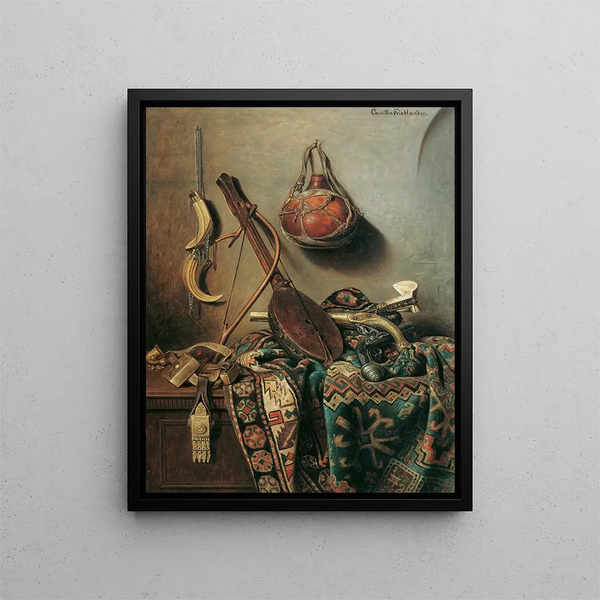 Oriental household articles - Camilla Friedländer — framed artwork on a wall