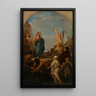 Reproduction of the painting The Christ preaching - Camille Chazal