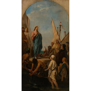 Reproduction of the painting The Christ preaching - Camille Chazal