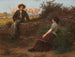 Discussing at the edge of the road - Camille Félix Bellanger — artwork view