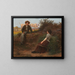 Discussing at the edge of the road - Camille Félix Bellanger — framed artwork on a wall