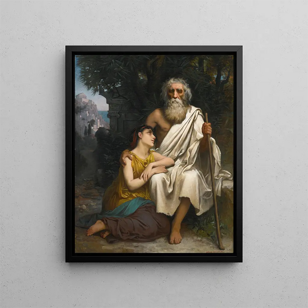 Œdipe et Antigone - Camille Félix Bellanger — framed artwork on a wall
