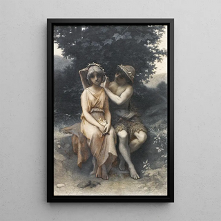 Reproduction of the painting Pastoral idyll painting - Camille Félix Bellanger