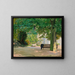 Scene in a Garden - Camille Martin — framed artwork on a wall