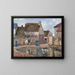 A pond in Ennery - Camille Pissarro — framed artwork on a wall