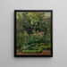 A Rose Garden - Camille Pissarro — framed artwork on a wall