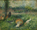 Farmyard with Chickens and Ducks - Camille Pissarro — artwork view