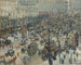 Boulevard des Italiens au soleil du matin - Camille Pissarro — artwork view