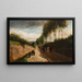 Chemin creux environs de Chailly - Camille Pissarro — framed artwork on a wall