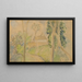 Scene of Countryside with a House along a Road - Camille Pissarro — framed artwork on a wall