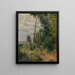 Côte des Grouettes near Pontoise - Camille Pissarro — framed artwork on a wall
