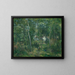 Lisière des bois près de l'Hermitage à Pontoise - Camille Pissarro — framed artwork on a wall