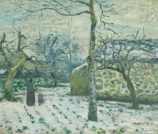 Snow Effect Painting at Montfoucault - Camille Pissarro — artwork view