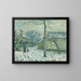 Snow Effect Painting at Montfoucault - Camille Pissarro — framed artwork on a wall