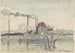 Factory on the Oise at Pontoise - Camille Pissarro — artwork view