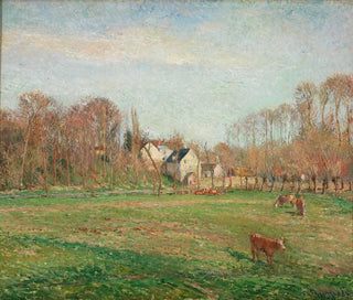 the field and mill painting in Osny - Camille Pissarro — artwork view