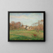 the field and mill painting in Osny - Camille Pissarro — framed artwork on a wall