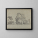 Bosquet d'arbres - Camille Pissarro — framed artwork on a wall