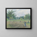 Fauchage à Ragny - Camille Pissarro — framed artwork on a wall