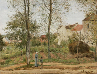 Houses in Bougival - Camille Pissarro — artwork view
