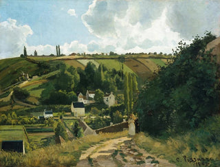 Hill of Jalais in Pontoise - Camille Pissarro — artwork view