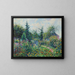 Garden and henhouse at Les Damps - Camille Pissarro — framed artwork on a wall
