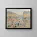 L'avenue de l'Opéra - Camille Pissarro — framed artwork on a wall