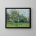 La Maison de Piette Montfoucault - Camille Pissarro — framed artwork on a wall