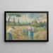 The Harvest - Camille Pissarro — framed artwork on a wall