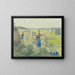 The Harvest of Hay - Camille Pissarro — framed artwork on a wall