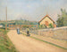 La barrière du chemin de fer aux Petits Prés de Pontoise - Camille Pissarro — artwork view