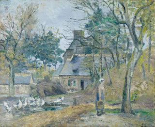 La ferme de Montfoucault - Camille Pissarro — artwork view