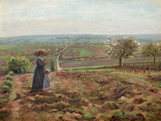 La route de Rouen, les hauteurs de l'Hautil, Pontoise - Camille Pissarro — artwork view
