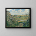 Landscape Painting of Bazincourt - Camille Pissarro — framed artwork on a wall