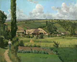 Landscape at Pontoise - Camille Pissarro — artwork view