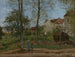 Landscape Painting at Louveciennes - Camille Pissarro — artwork view