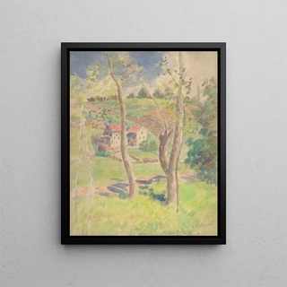 Landscape Painting - Camille Pissarro — framed artwork on a wall