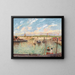 The Port of Dieppe, Afternoon, Bright Weather - Camille Pissarro — framed artwork on a wall