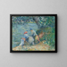 Laveuses au bord de l'eau à Pontoise - Camille Pissarro — framed artwork on a wall
