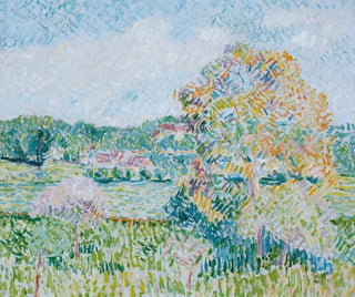 The Big Walnut Tree, Eragny, Autumn - Camille Pissarro — artwork view