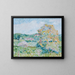 The Big Walnut Tree, Eragny, Autumn - Camille Pissarro — framed artwork on a wall