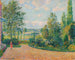 The Garden of Octave Mirbeau on the terrace of Damps - Camille Pissarro — artwork view
