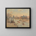 Le Louvre - Camille Pissarro — framed artwork on a wall