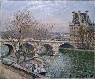 Le Pont Royal et le Pavillon de Flore - Camille Pissarro — artwork view