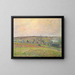 The Village of Ragny - Camille Pissarro — framed artwork on a wall