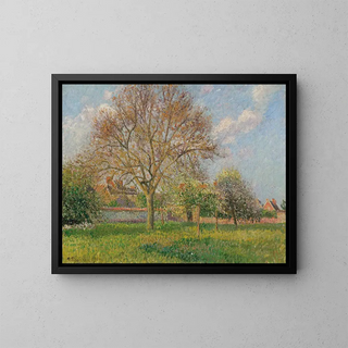 The Big Walnut Ragné Afternoon - Camille Pissarro — framed artwork on a wall